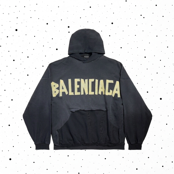 balenci tape hoodie
